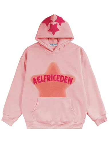 Image of Aelfric Eden Graphic Hoodies for Men Y2K Printed Hoodie Sweatshirt Casual Oversized Long Sleeve Vintage Streetwear Pullover