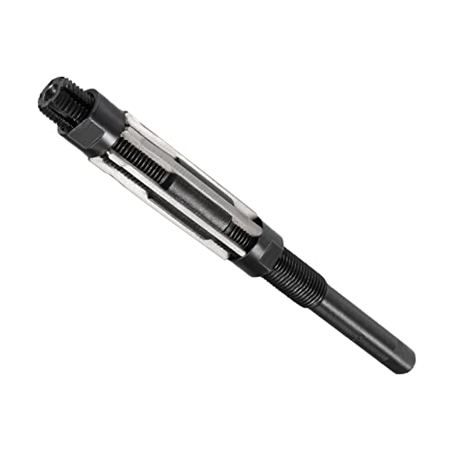 QUARKZMAN 19-21mm Ajustable Manual Operado Escariador x 1uds Alta Velocidad Acero 6 Recto Flauta para Escariado Metal Piezas, [H8]