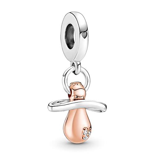 LaMenars Ciuccio Ciuccio Ciondolo Charm Perline in Argento Sterling 925 Adatto a Bracciali Regali Gioielli di Compleanno di Halloween Donne Ragazze