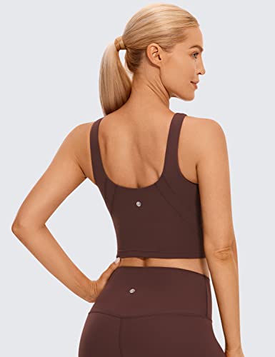 Image of CRZ YOGA Womens U Back Sports Bras | Light Support, Removable Pads, Yoga, Extremely Soft, U Back, Wide Straps, for Women