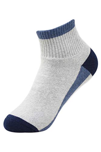 BALENZIA Men's Cushioned Ankle Length Sports/Gym Socks|Made With Cotton & Spandex- Pack Of 3|Thick/Terry/Towel High Ankle Socks For Men - Image 5