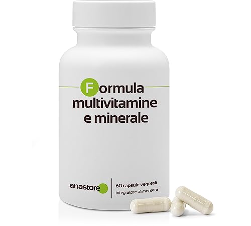 FORMULA MULTIVITAMINICA * 750 mg / 60 capsule * Ferro, magnesio, zinco, rame, cromo, manganese, molibdeno, selenio, iodio, calcio, fosforo e vitamine