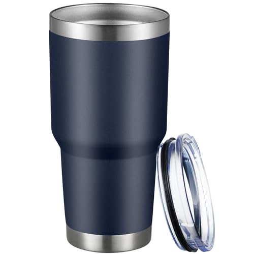 MEWAY 30oz Tumbler Double Wall Vacuum Insulated Travel Mug, Stainless Steel Tumbler with Lid,...