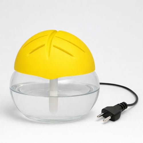 Image of Portable 3-in-1 Air Purifier, Aroma Diffuser & Air Humidifier with 1.5L Water Tank - Electric Revitalizer for Fresh Air & Fragrance at Home, Office, Bedroom & Spa (Yellow)