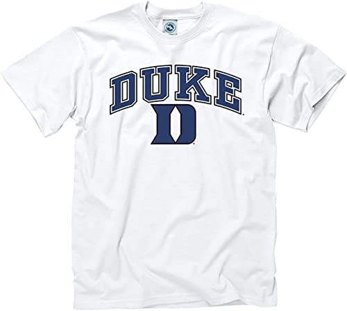 Collegiate Premium Cotton Short-Sleeve T-Shirt - Adult Sizes (as1 Alpha s Regular Regular Duke Logo)