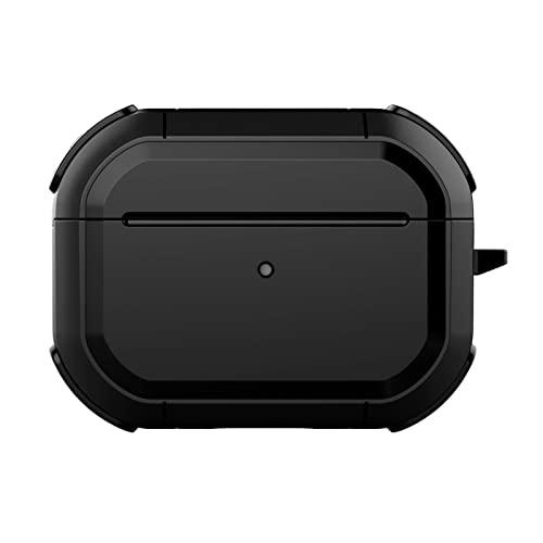 C-LARSS 1 Establecer el cojín de Auriculares Anti-Drop Drop Diseño de Llavero a Prueba de Suciedad de la Caja de Auriculares inalámbricos compatibles con AirPods 3 Negro para AirPods 3 Cover