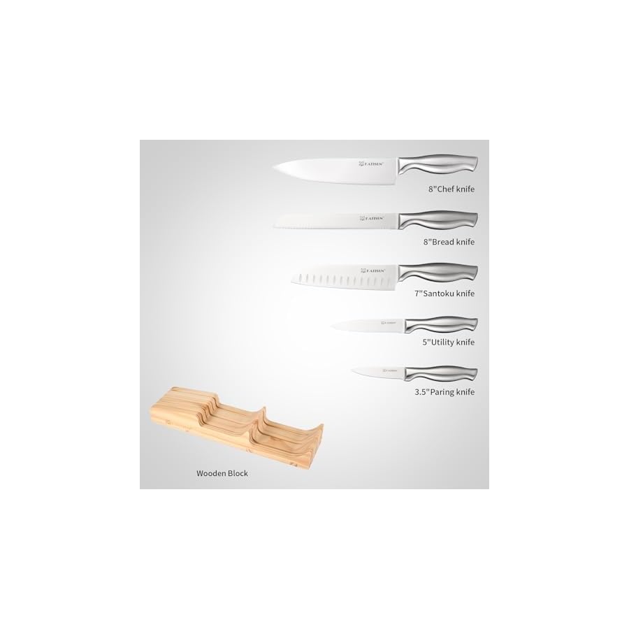 Kitchen-Knife-Set-6-Pieces-Knife-Block-Sets-with-Pine-Knives-Drawer-Organizer-Perfect-for-Home-and-Chefs-Premium-Knife-Holder-Gift-for-Holiday-and-Housewarming Kitchen Knife Set, 6 Pieces Knife Block Sets with Pine Knives Drawer Organizer, Perfect for Home and Chefs, Premium Knife Holder, Gift for Holiday and Housewarming