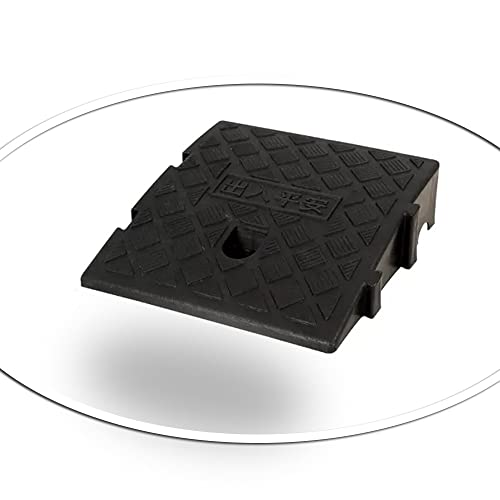 Rampa portátil ligera de plástico para bordillo y silla de ruedas miniatura 1