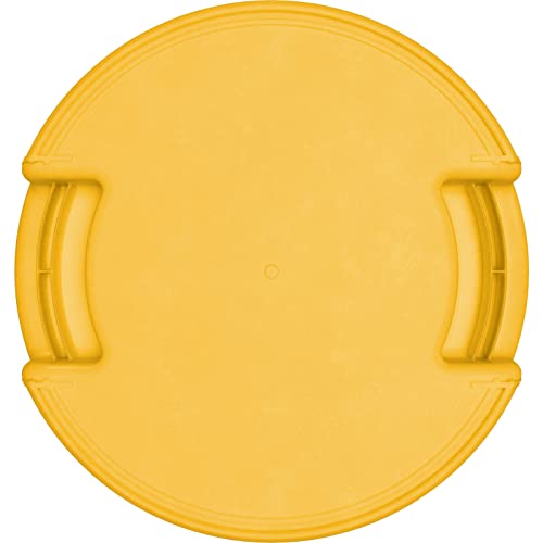 Image of SPARTA Bronco Waste Container Trash Container, Round Trash Bin for Disposal, 10 Gallons, Yellow, (Pack of 6)