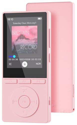 64GB MP3 Player with Bluetooth 5.3, Music Player with HiFi Sound for Sports Runners, 2.4