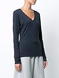 Adam Lippes Women's Long Sleeve V Neck T-Shirt