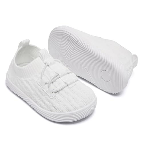 MORENDL Toddler Slip On Sneakers Baby Walking Shoes Non-Slip Breathable Boys & Girls Tennis Shoes Infant Running Shoes2