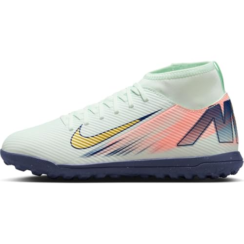 Nike Jr. Superfly 10 Club Mercurial Dream Speed TF High-Top-fußballschuh (Ältere Kinder), Zapatillas de fútbol, Barely Green Mtlc Gold Coin, 34 EU