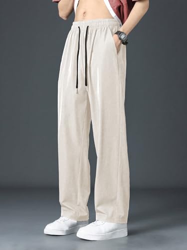 Image of GRECIILOOKS Men's Baggy Track Pants | Oversized Loose Fit Joggers for Men | Comfortable Streetwear & Gym Wear Lower | Casual Stylish Track Pant