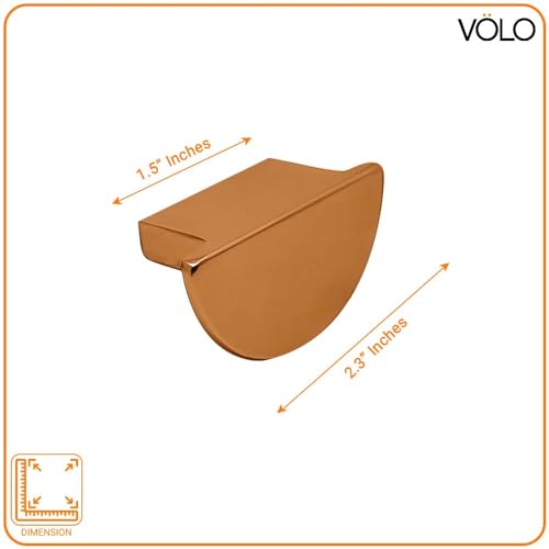 Image of VOLO Cabinet Drawer Knob /knobs for Drawers /Drawer knobs /Handle /knobs for cabinets /Pull Handle (S-183) (Rose Gold, 2)