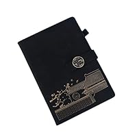 Amazon | QQZSG 手帳 A5 サイズ ノートブック 100枚 ブラック 横