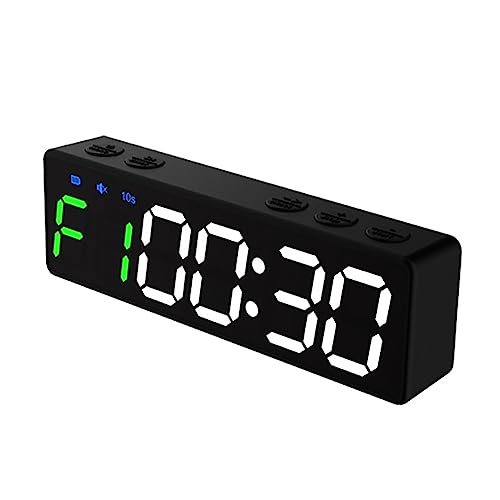 Reloj cronómetro digital de pared para gimnasio con pantalla LED miniatura 1