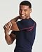 4 Pack: Mens Big and Tall Short Sleeve Shirts Compression Base Layer Thermal Undershirt Slimming Black Active Athletic T-Shirt Dry Fit Workout Sports Rashguard Gym Running King Size Top- Set 3, 5XLT