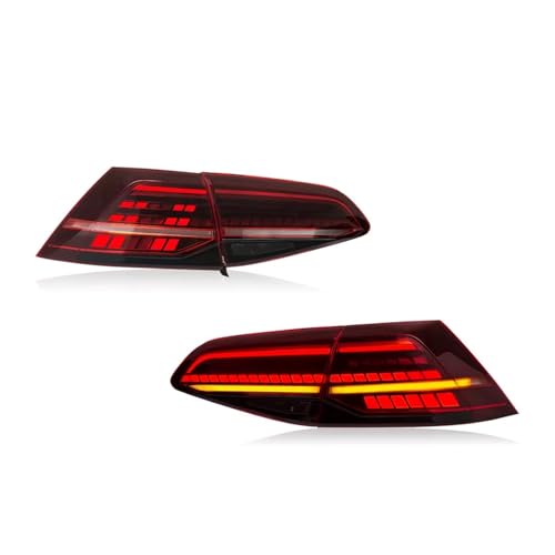 Feu arrière pour VW Golf 7 pour remplacer des optiques usées avec paire LED neuve