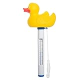 Milliard Floating Pool Thermometer Rubber Duck, Large Size with String, for Outdoor/Indoor Swimming Pools, Hot Tub, Spa, Jacuzzi and Pond, Yellow