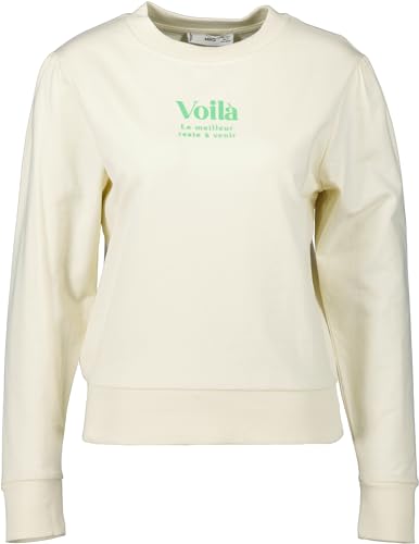 Mango Damen Sweatshirt 'Pstvoila' Creme (DE/NL/SE/PL, Alphanumerisch, S, Regular, Regular, Creme)