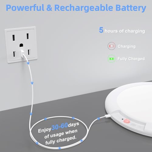 Whitepoplar Rechargeable Motion Sensor Closet Light With Remote - Magnetic Wireless Ceiling Lights Battery Operated thumb #4