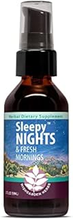 WishGarden Herbs Sleepy Nights & Fresh Mornings - Herbal Sleep Aid Tincture, Organic Sleep Supplement Supports Healthy Sleep Cycles Naturally Without Melatonin, Kava or Valerian (2oz)