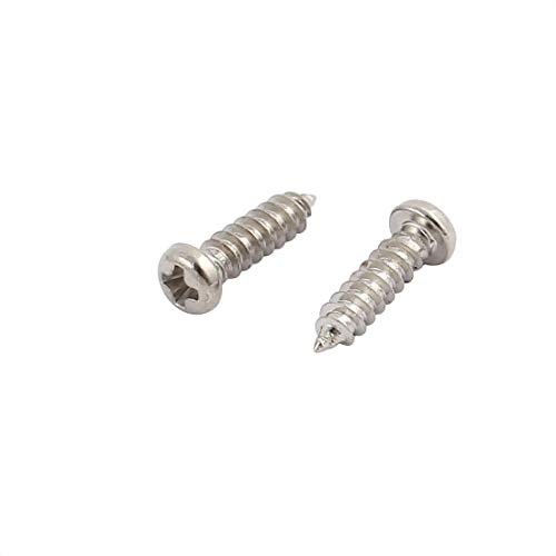 50 tornillos autorroscantes M2.5x10 mm acero inoxidable miniatura 2