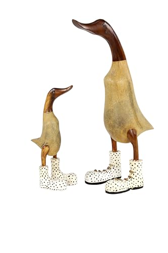 Deco 79 Bamboo Wood Duck Decorative Sculpture Home...
