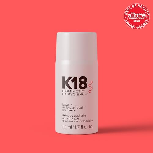K18 Leave-In Repair Hair Mask Treatment To Repair Dry Or Damaged Hair - 4 Minutes To Reverse Hair Damage From Bleach, Color, Chemical Services And Heat,1 Count