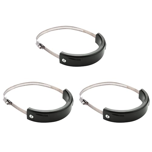 Protector de escape universal para moto YZF silenciadores ovalados de 100mm a 160mm kit de 3 unidades