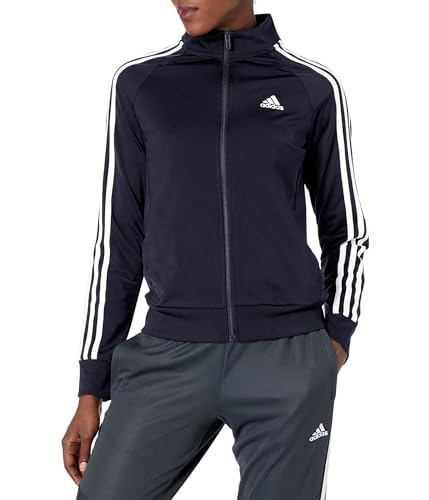 Adidas SW808 Women'S Plus Size Essentials Warm-Up Slim 3-Stripes Track Top cover
