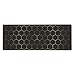 Large Gaming Mouse Pad for Desk, Black Gold HoneycombTechnology Desk Mat, Extended Computer Keyboard Mouse Pad with Non-Slip Base and Stitched Edge,31.5