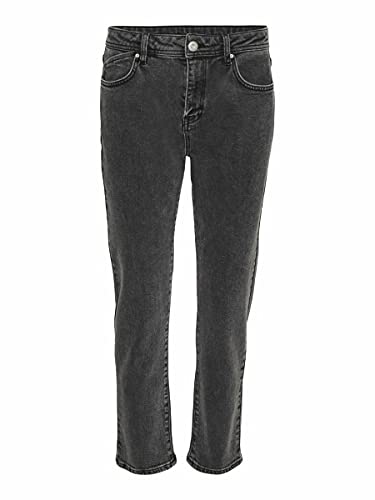 Noisy May NOS DE NMOLIVIA NW Slim Straight Jeans DG SS, Dark Grey Denim, 32 para Mujer Cover