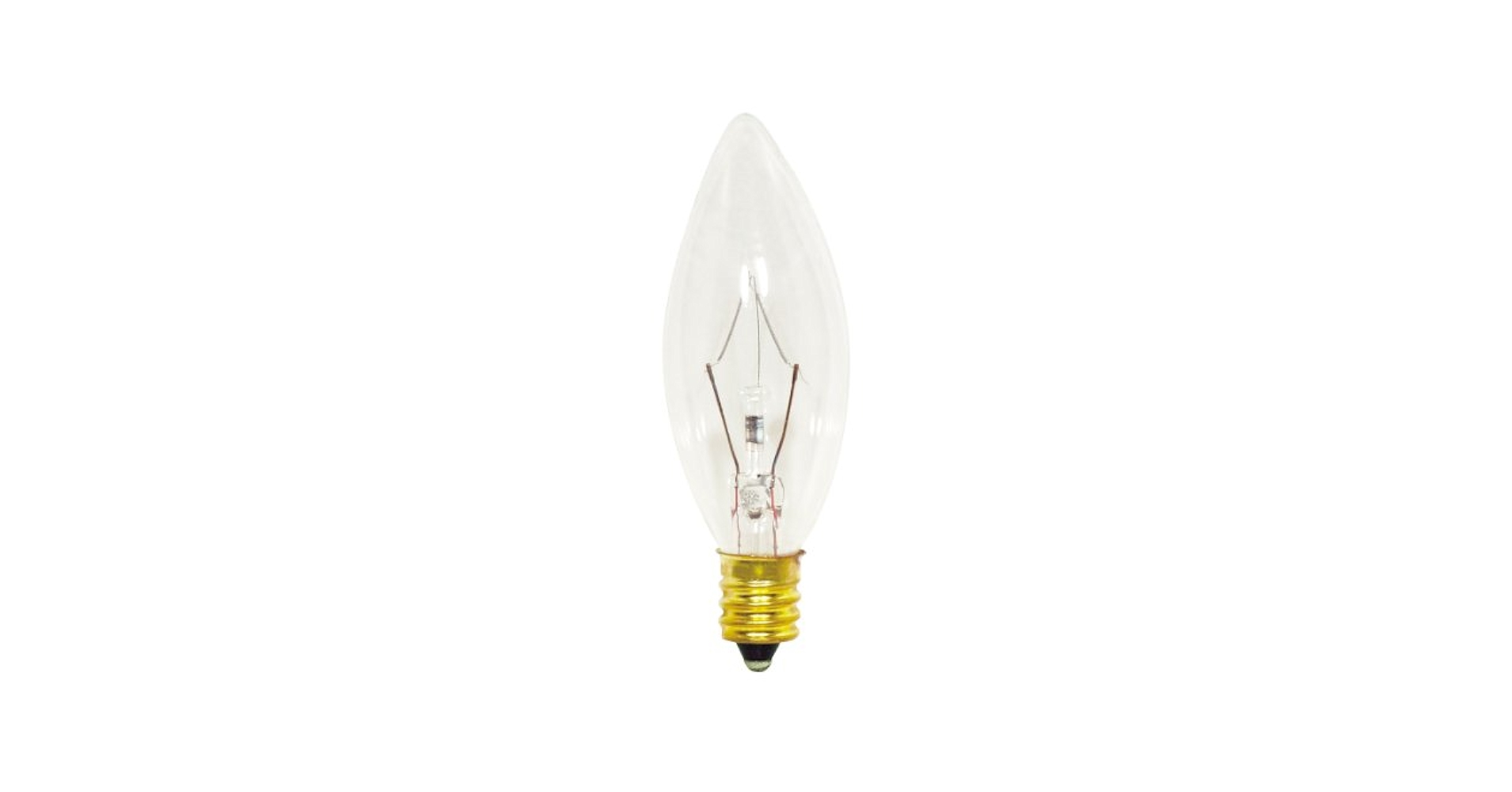 cand Satco S3346 120V Candelabra Base 25-Watt B8 Light Bulb
