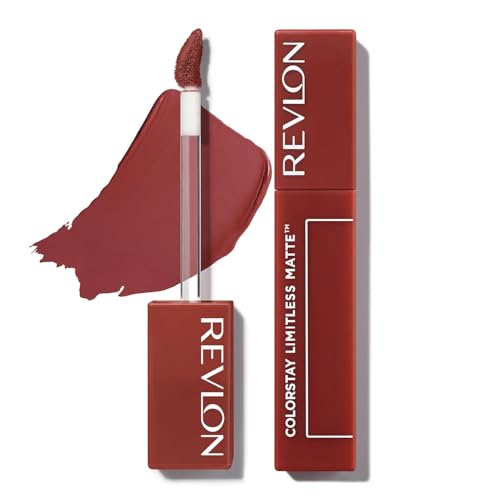 Image of REVLON Colorstay Limitless Matte Liquid Lipstick for woman, Waterproof, Long-Lasting, 100% Vegan, Lightweight, No-Budge Matte, Real Deal - (013)