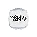 Soon Funny Quote Handwrite Mirror Square Portable Hand Pocket Makeup