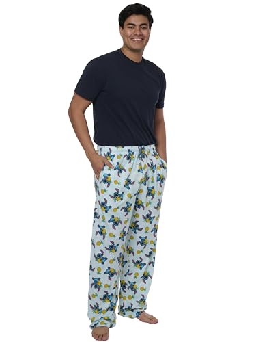 Disney Mens Lounge Pants Stitch Pajama Bottoms3
