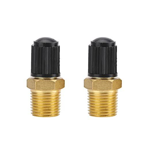 VOBOR 1/4' NPT Messing Luchtcompressor 2 St&uuml;ck 1/4 Zoll Messing Reifen Luftkompressor Luftventil Pr&uuml;fventil Autoventil Tank F&uuml;llventile Reifenventil 1/4' Adapter Felgenventile f&uuml;r Auto PKW LKW