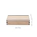 LANTWIT Fingerboard Ramp – Box Curb, Handmade Wooden Ramp with Steel Coping, Mini Skate Obstacle for 96mm Fingerboards