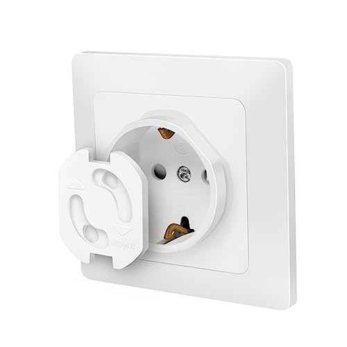 LogiLink EC3002 Sockets Child Protection with Rotating Automatic Closure, Set of 10, White - Image 3