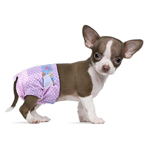 Flying Paws Disposable Female Dog Diapers, Suitable for Dogs and Cats, Adjustable Disposable Diapers of 10-40 Pcs (XXS-10 Count) Cover