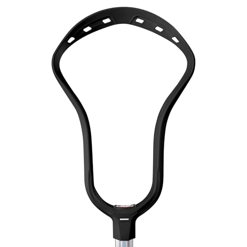 Silverfin Camber Lacrosse Head Unstrung for Men Attack/Midfield (Black)