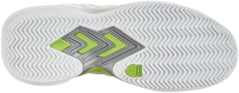 Adidas Performance BARRICADE - Tennisschoenen Voor Alle Ondergronden Crystal White Aurora Met Semi Green Spark Ad542a554 A12