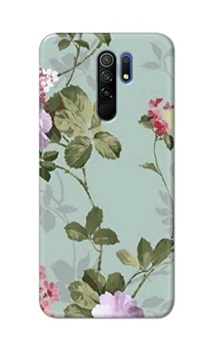 Image of Printed Hard Back Cover Case for Mi Poco M2 | Mi Poco M2 Reloaded Back Cover (Floral Painting) -702