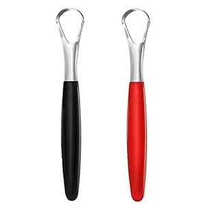 2 Delige Tong, Schraper Tongreiniger, Roestvrijstalen Tongborstelset, met Doos, Mond Tongborstels, voor een Gezonde Mond