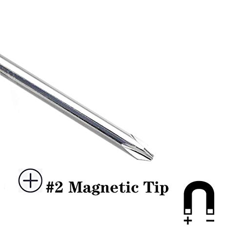 Awclub Phillips Screwdriver,#2 Phillips Screwdrivers Magnetic Tip with 6 Inch Long Screwdriver Shaft