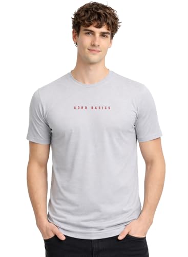 Image of ADRO Mens Printed Cotton T-Shirts Pack of 3 | Regular Fit Graphic Tshirt | Breathable Modern Stylish Casual T Shirt for Travel Gym Daily Lifestyle