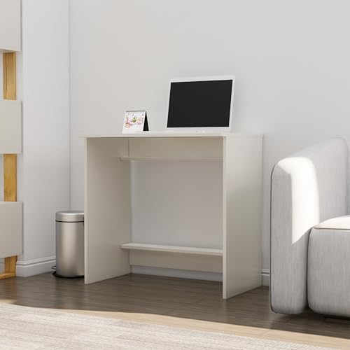 Image of Bniture Wooden Study Table for Home | Engineered Wood Laptop Study Table | Multi Purpose Office Desk for Laptop, Computer, Writing | Table for Study | Workstation Home & Office | Frosty White