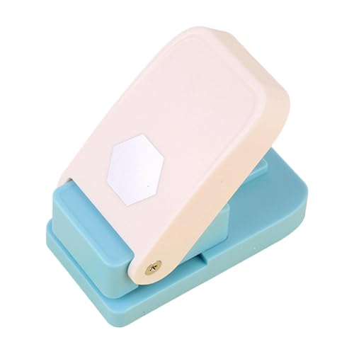a aternee タブパンチ ペーパーパンチ 手持ち式 使いやすいエンボス加工ツール ルーズリーフセパレーター ラベル ノート プランナーインサート用, 六角
